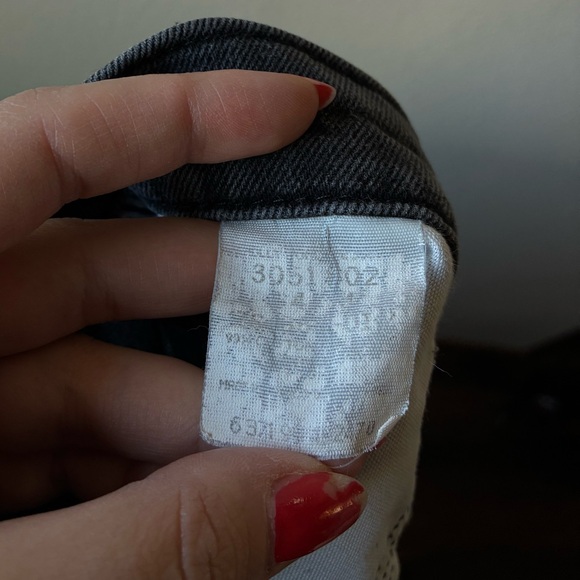 VTG 90’s Lee Gray/Black High Waisted Straight Jeans (Size:30) - Picture 7 of 9